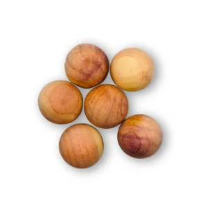 Cedertrskugler - 5 stk.