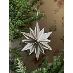 Decor Star 15cm. - hvidpigmenteret