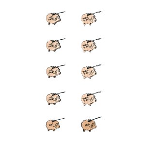 Maskemark�rer pose nr. 4