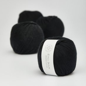 Organic cotton garn 25g. nr. 28 Sort