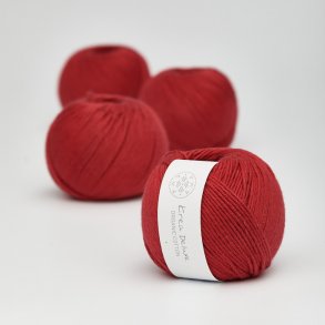 Organic cotton garn 25g. nr. 35 Rd