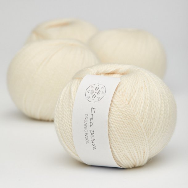 Organic wool 1 - ny - farve nr. 2 creme