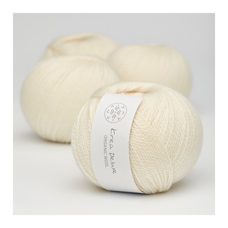 Organic wool 1 garn farve nr. 2 creme