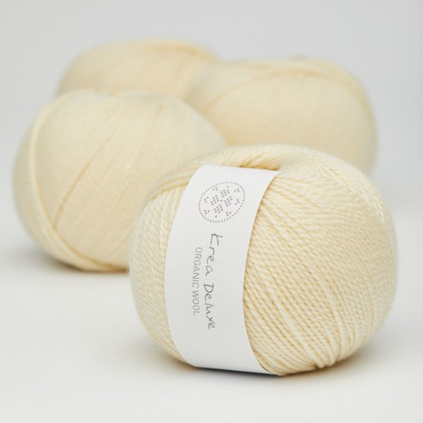 Organic wool 1 - ny - farve nr. 3 sart gul