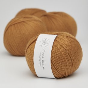 Organic wool 1 garn farve nr. 9 sennepsgul
