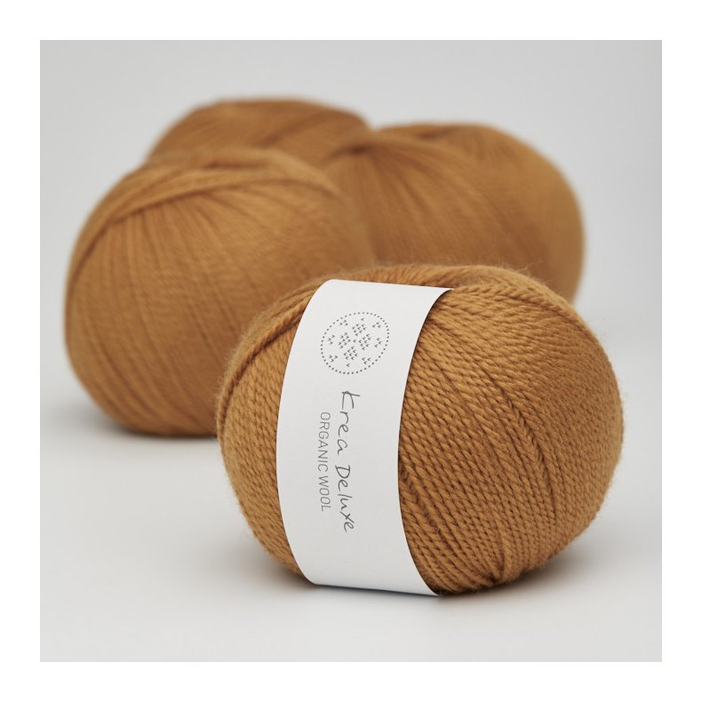 Organic wool 1 garn farve nr. 9 sennepsgul