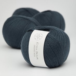 Organic wool 1 garn farve nr. 27 marinebl