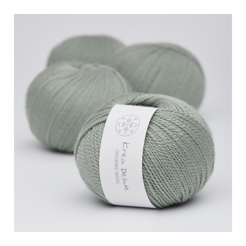 Organic wool 1 garn farve nr. 32 lys stvet grn