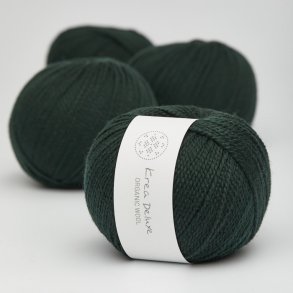 Organic wool 1 garn farve nr. 45 flaskegrn 