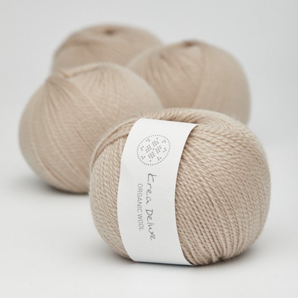 Organic wool 1 - ny - farve nr. 46 sand
