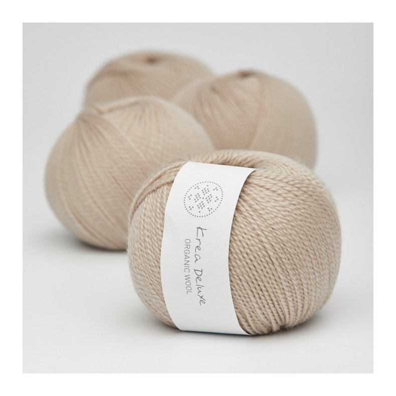 Organic wool 1 garn farve nr. 46 sand