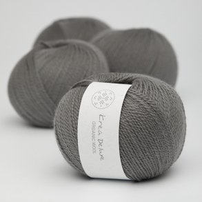 Organic wool 1 garn farve nr. 50 mrkegr