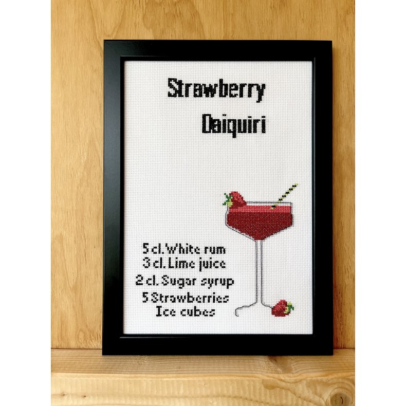 Strawberry Daiquiri - billede - broderi